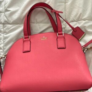 Kate Spade Pink Satchel with Gold Hardware